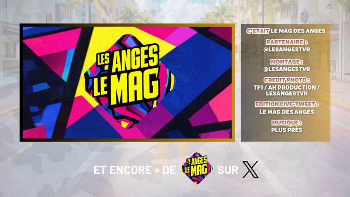 LeMagDesAnges's tweet photo. C'était @LeMagDesAnges 🪽

Rendez-vous demain pour la suite de #LesAnges sur TFX.

#LesAngesMiami https://t.co/JO4gJznj2S