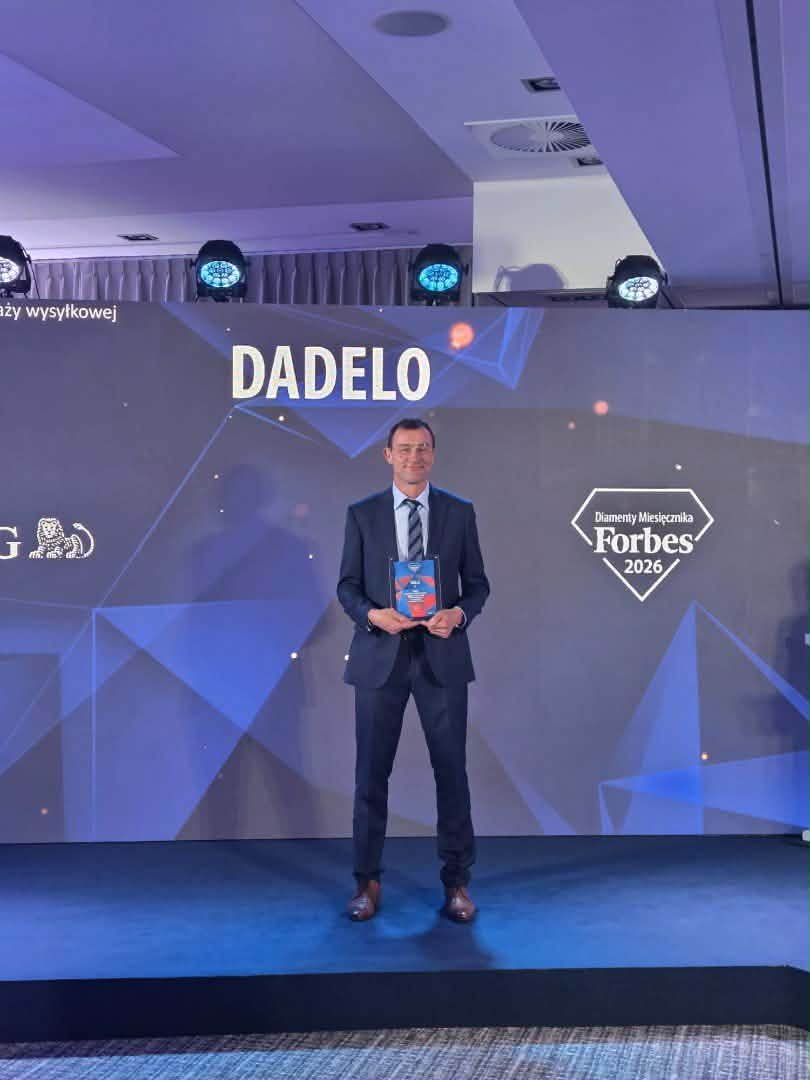 Dadelo_SA's tweet photo. Dadelo laureatem rankingu Diamenty Forbesa 2026 💎 w kategorii firm z przychodami powyżej 250 mln zł w woj. kujawsko-pomorskim.

Dziękujemy pracownikom, partnerom i klientom – to nasz wspólny sukces! 🚀

#DiamentyForbesa #Forbes #Dadelo https://t.co/UWuyXEZtfI