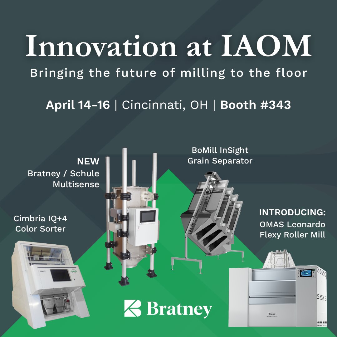 Innovation is hitting IAOM 👇

BoMill InSight
Cimbria IQ+4
OMAS Leonardo Flexy
NEW: Multisense

📍 Booth #343 | April 14–16

#IAOM #Bratney