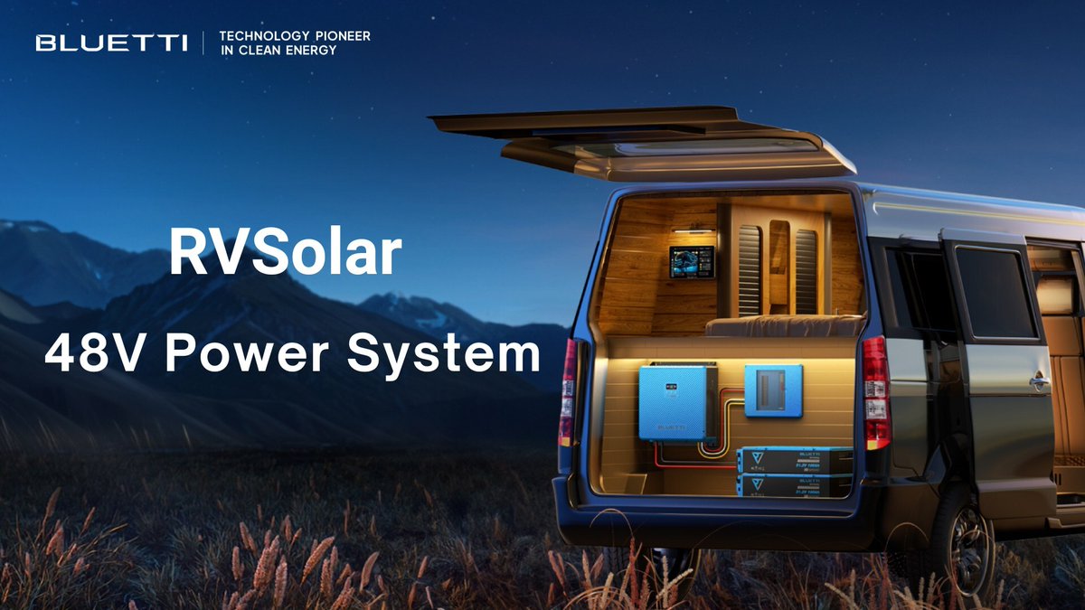 luxurylifestyle's tweet image. BLUETTI RVSolar 48V Power System Now Available to Streamline RV &amp;amp; Boat Installs luxurylifestyle.com/headlines/blue… #solar #solarpower #solarRV #solartechnology