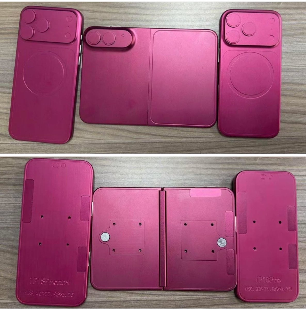 Se “filtran” Dummies del iPhone 18 Pro y iPhone Fold mostrando las dimensiones finales
