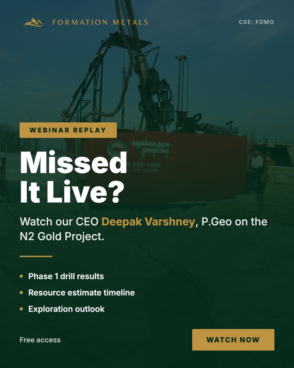 Formation Metals | CSE:FOMO | OTCQB:FOMTF tweet media