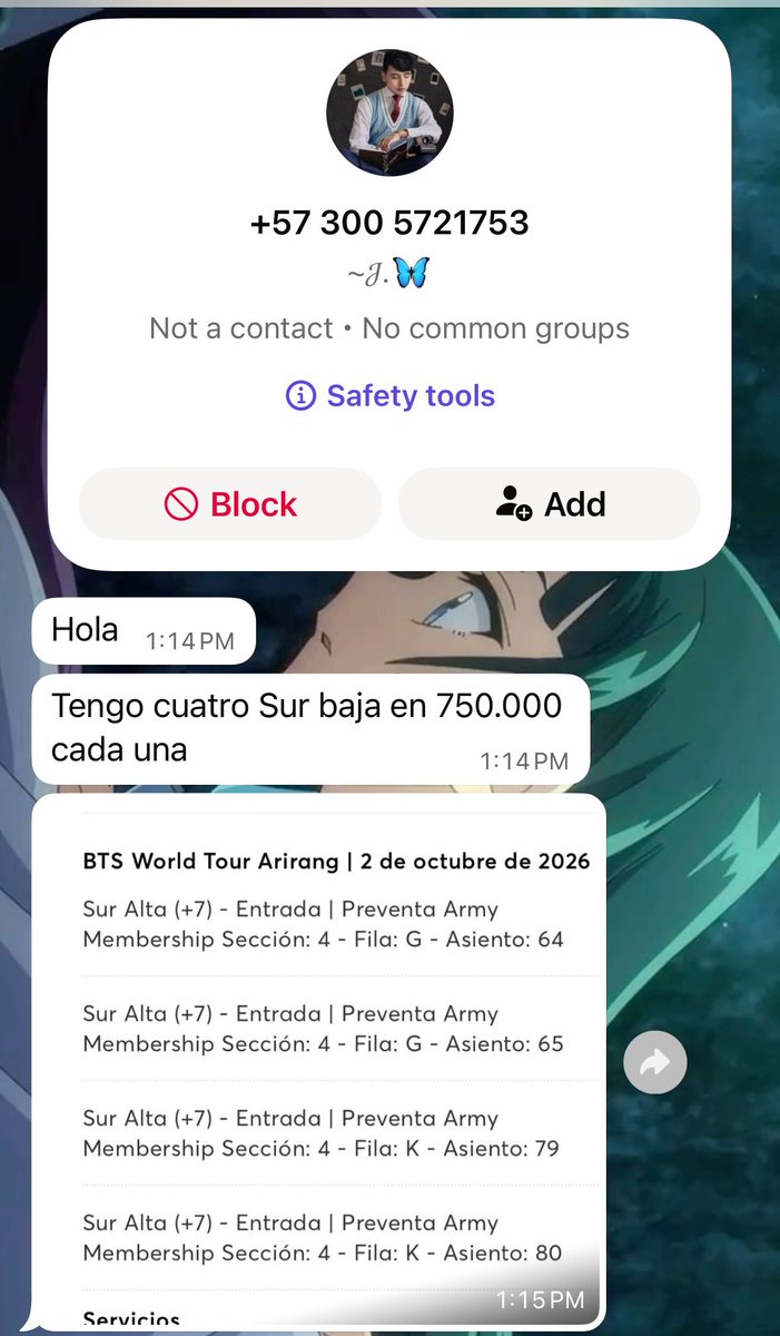 Vane♡🇨🇴 MANIFESTANDO BOLETO PARA BTS tweet media