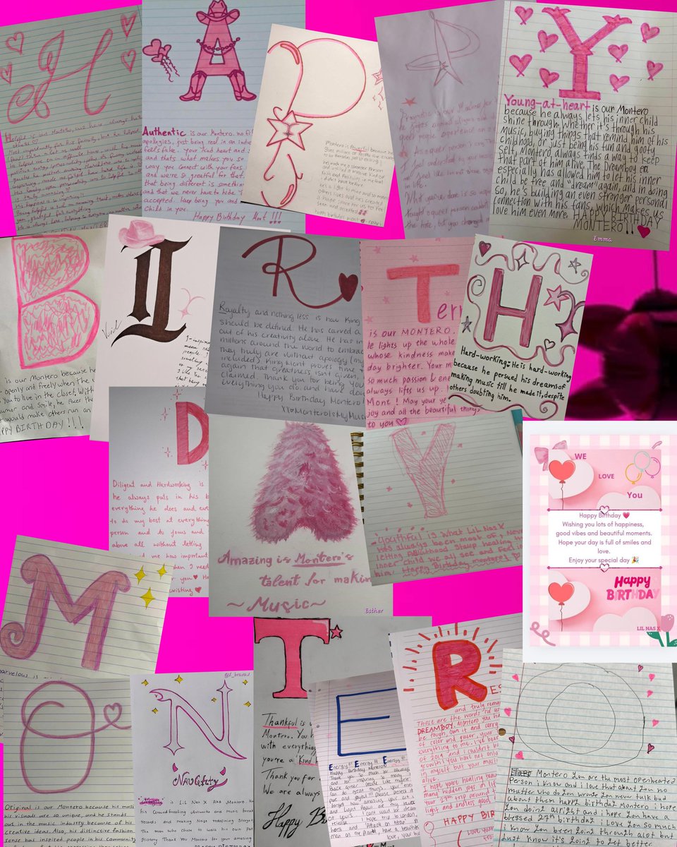 HAPPY BIRTHDAYYY <a href="/LilNasX/">☆ ‧dreamboy··‧̩̥˟͙冬˟͙‧̩̥l</a> 
THANK YALL FOR PARTICIPATING!!! THANK U <a href="/montisking/">emma🤎</a> FOR THE HELP, WE ATE, LOVE IT SMMM🫶🫶💞

Its mostly people from ig, but thanks to <a href="/void_22_2/">.+‧̩̥*˟͙VOID··‧̩̥˟͙冬˟͙</a> <a href="/0ffthetabl3/">𝓑riaྀི | @BRIASPOV 💌</a> <a href="/monterh0e/">mika ☆</a> <a href="/MonteroismyMuse/">Montero is my Muse</a> <a href="/chensiyan0124/">teresa</a> and many more YALL ARE AMAZING