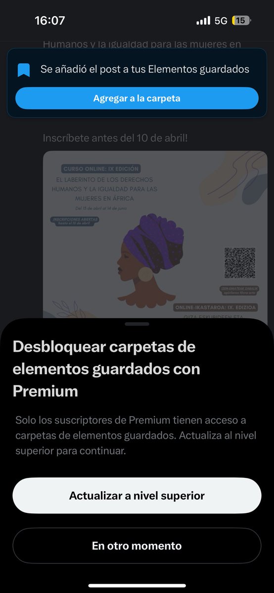 no tiene sentido q tenga q pagar para hacer carpetas mi tik tok con 23 carpetas y 40k de videos guardados está indignado