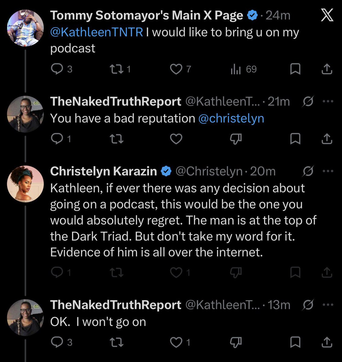 Tommy Sotomayor's Main X Page tweet media