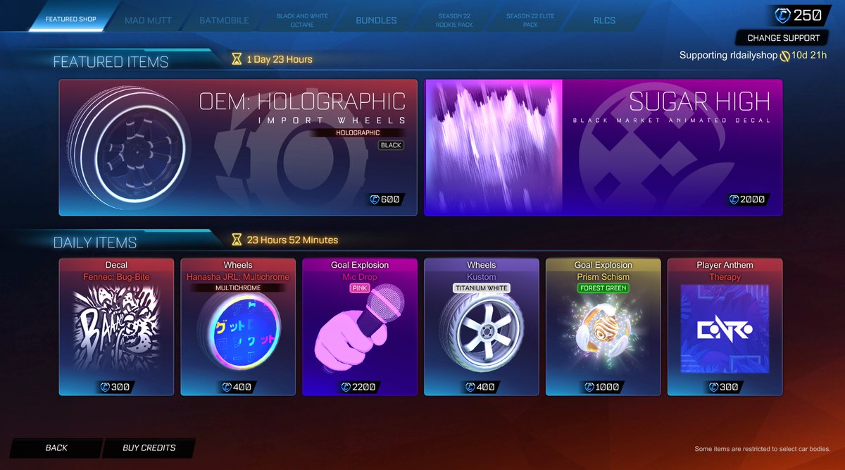 Rocket League Shop tweet media