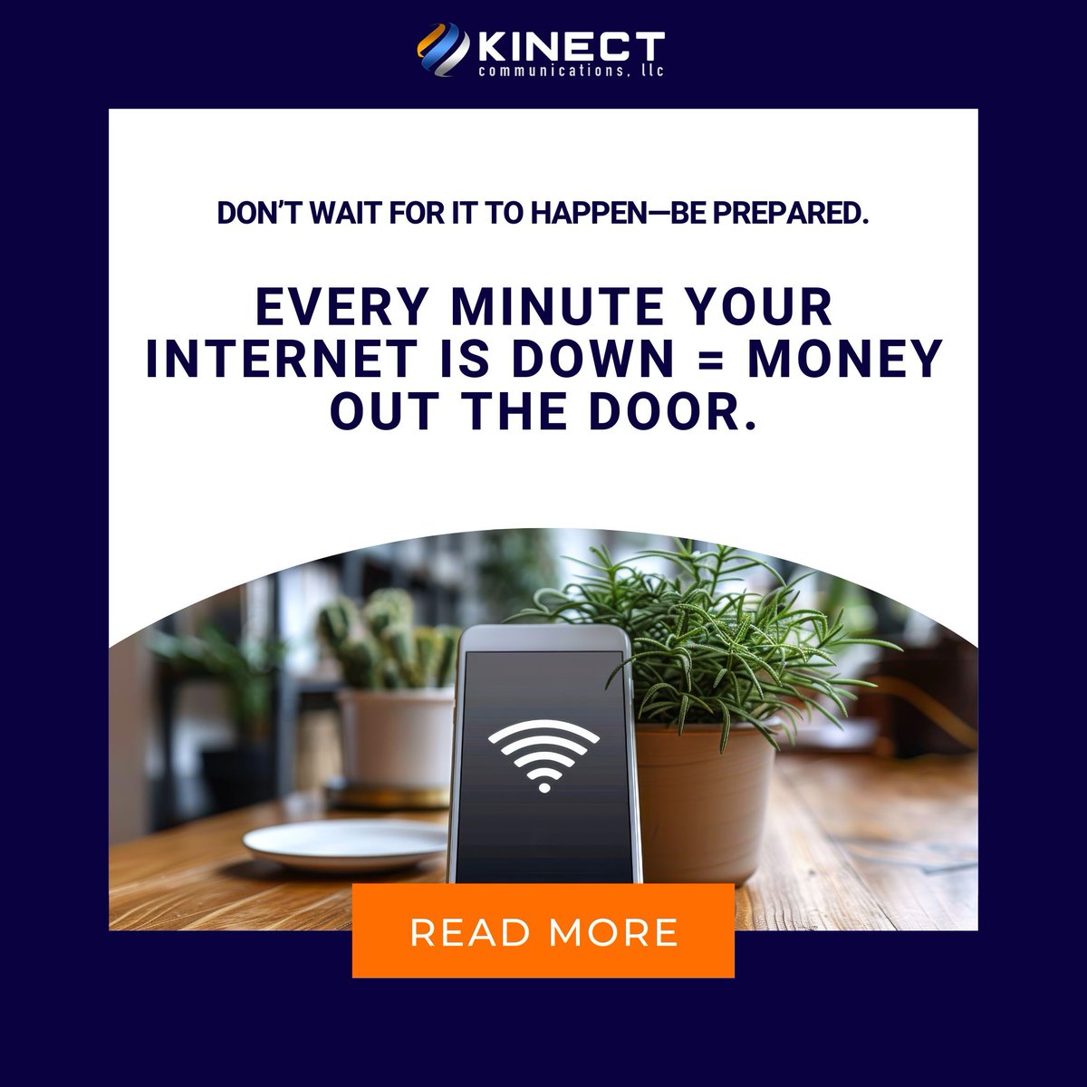 KinectCommunic1's tweet photo. ⏳ Every minute your internet is down = money out the door.
Don’t wait for it to happen—be prepared.
Read how to protect your business from downtime:
👉 https://t.co/Nne8zCDW1H
#InternetOutage #BusinessTips #VoIP #Failover #KinectCommunications https://t.co/0A4sJZz4wy