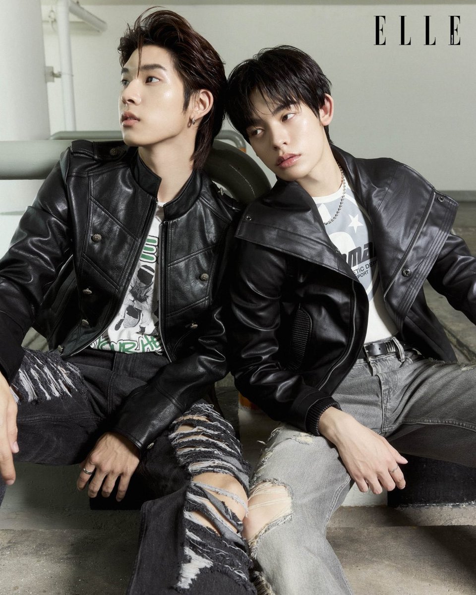 BoysLoveHubENG's tweet image. PRINCES! #TeeTeePor shows off a striking look for ELLE Magazine. #DuangWithYou