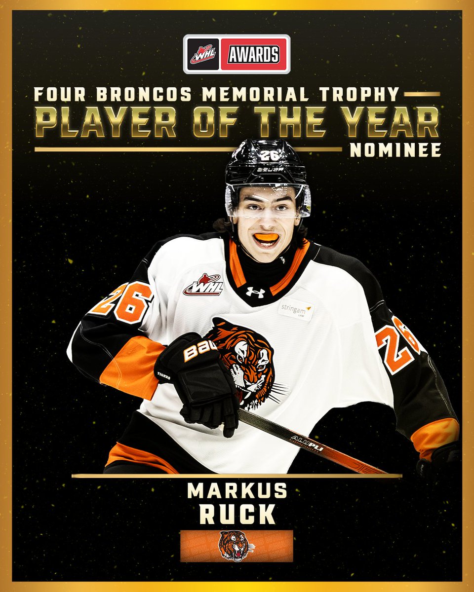 Markus Ruck @tigershockey @CanadiensMTL Markus Ruck of the @tigershockey has been ...