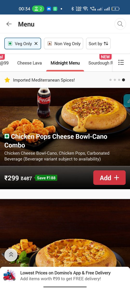 SSCOSparsh's tweet photo. Hello @dominos @dominos_india can you please show this to your IT department that they sticked vegetarian mark on chicken.
This could create a problem for you? https://t.co/pxdohcWWSv