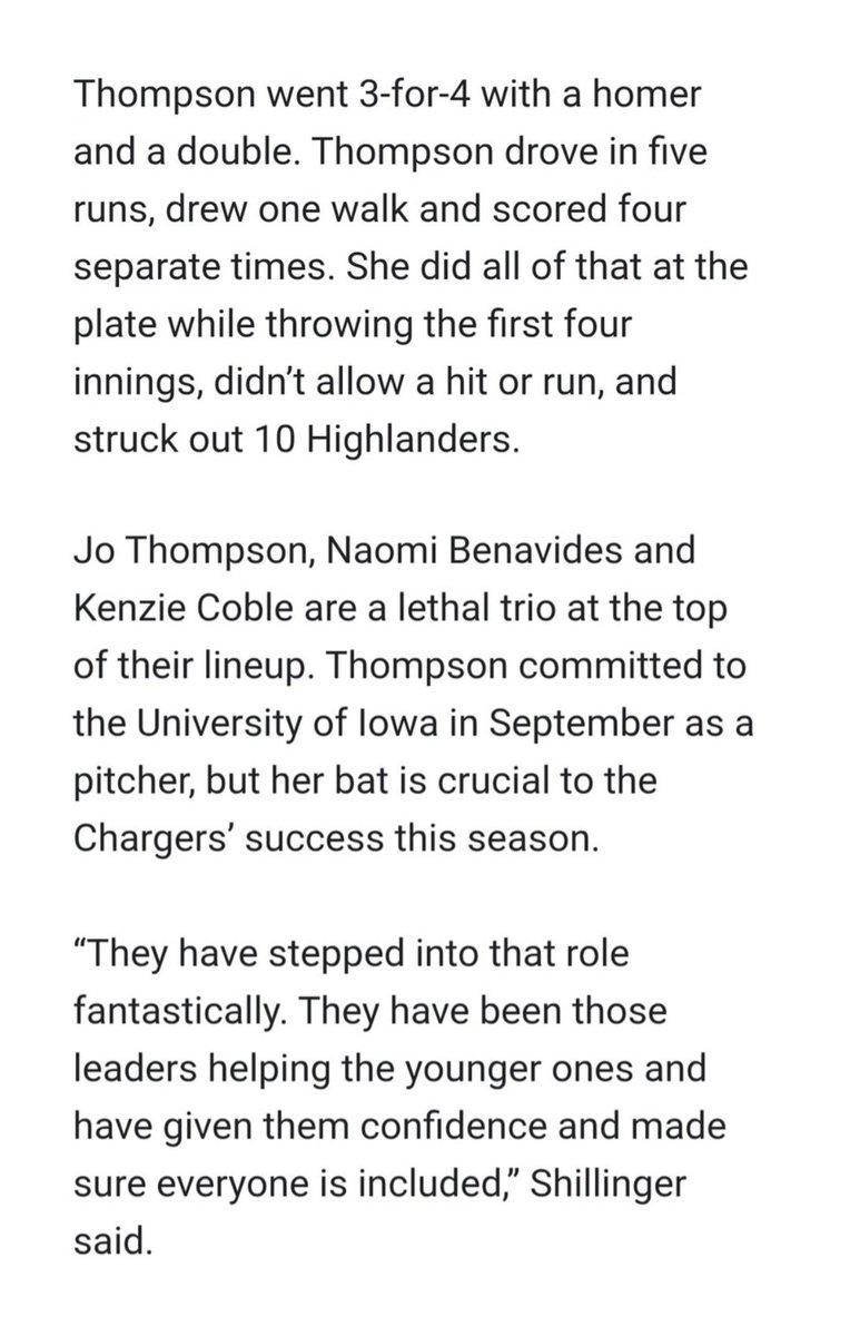 JoThompsonRHP27's tweet photo. High school season is in full swing. I am having so much fun being back with the returning players and leading the new players as a co-captain. 

Thank you Kent Reporter for coming out to one of our games and the opportunity for an interview!

Full link to article:  https://t.co/HXPYlzQHlY

@StacyMayJohnson @Hey_Coach_Bobby @iowasoftball @ladyhawksgold