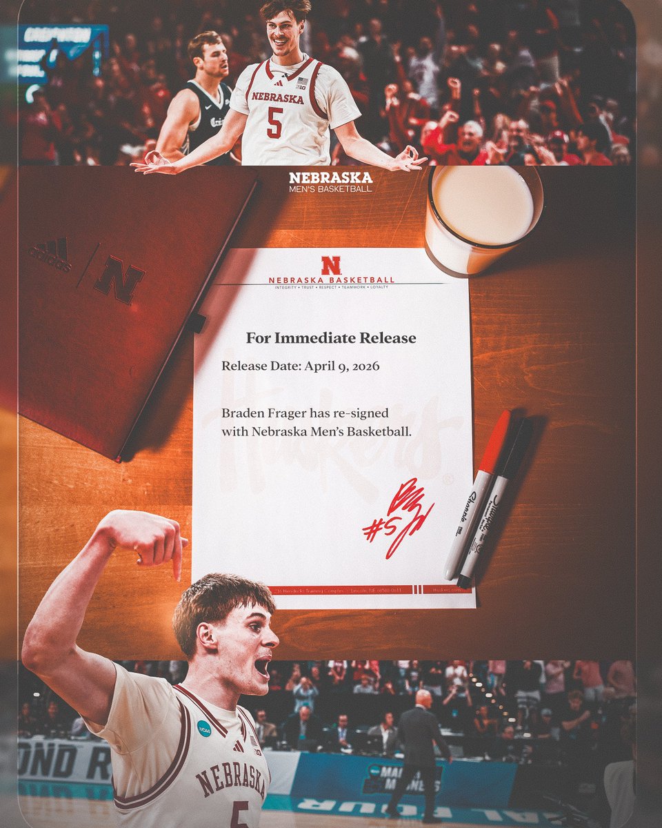 Nebraska Men's Basketball tweet media