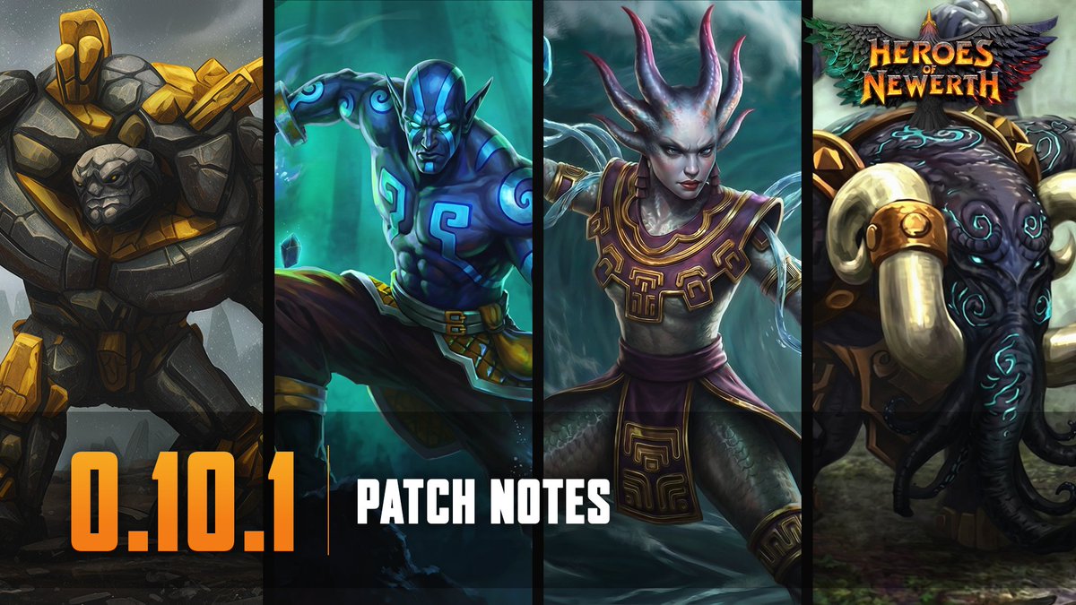 We are excited to present Patch 0.10.1, which introduces 3 more heroes ...