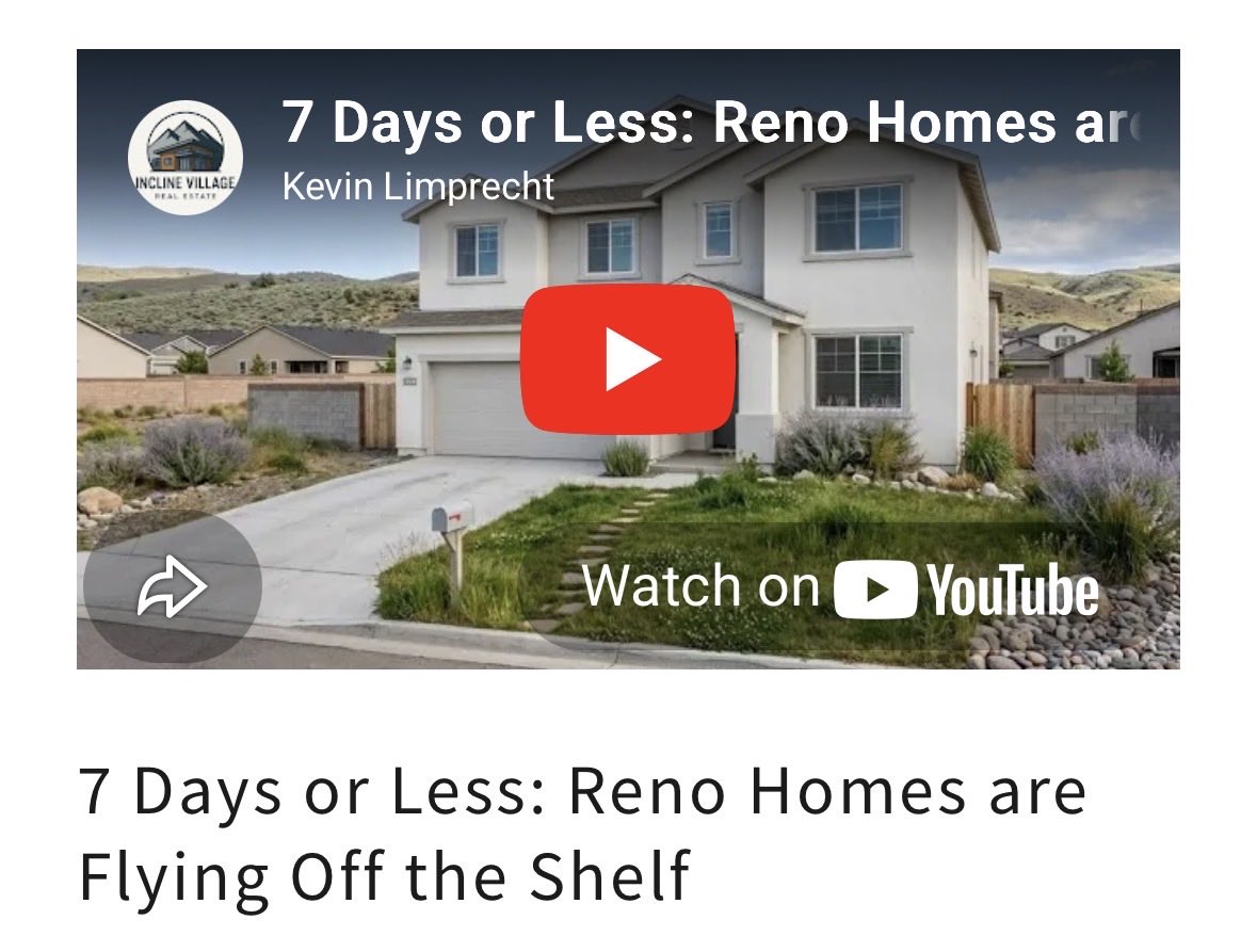 InclineVillag3's tweet photo. Reno’s single-family market just hit a massive velocity spike in the first week of April. https://t.co/ThC5Zw1MxV