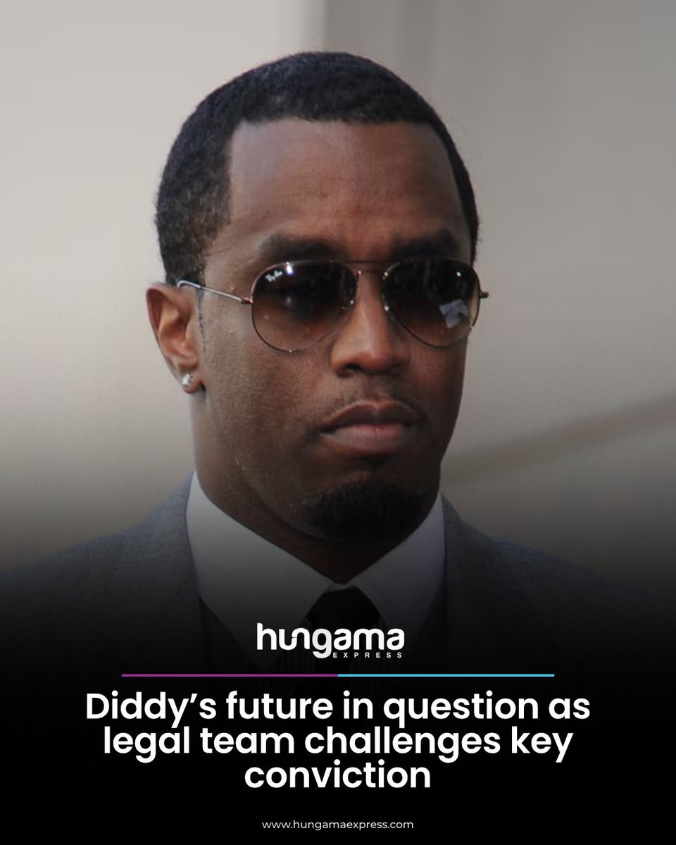 HungamaExpress's tweet image. The latest court proceedings reveal a determined push to overturn the ruling against Sean “Diddy” Combs, with his defense signaling that the case may not be as settled as it seems.

#Diddy #SeanCombs #CourtCase #MannAct #LegalBattle #Appeal #CelebrityNews #HungamaExpress