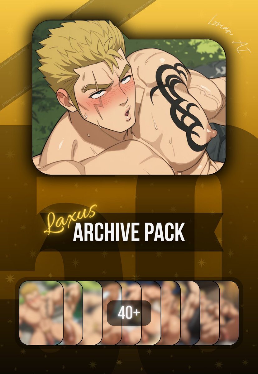 Lorian_AI's tweet photo. 📁Archive Pack #5📁 –  Laxus Dreyar⚡
Laxus is finally back, and he's not leaving anytime soon😋

💛 50 NSFW images, unedited but carefully selected
💛 Various settings
💛 Tier 2 exclusive!
👉https://t.co/4nktKRw9vD

Thank you for your support ❤️ https://t.co/wL5AhRGWDZ