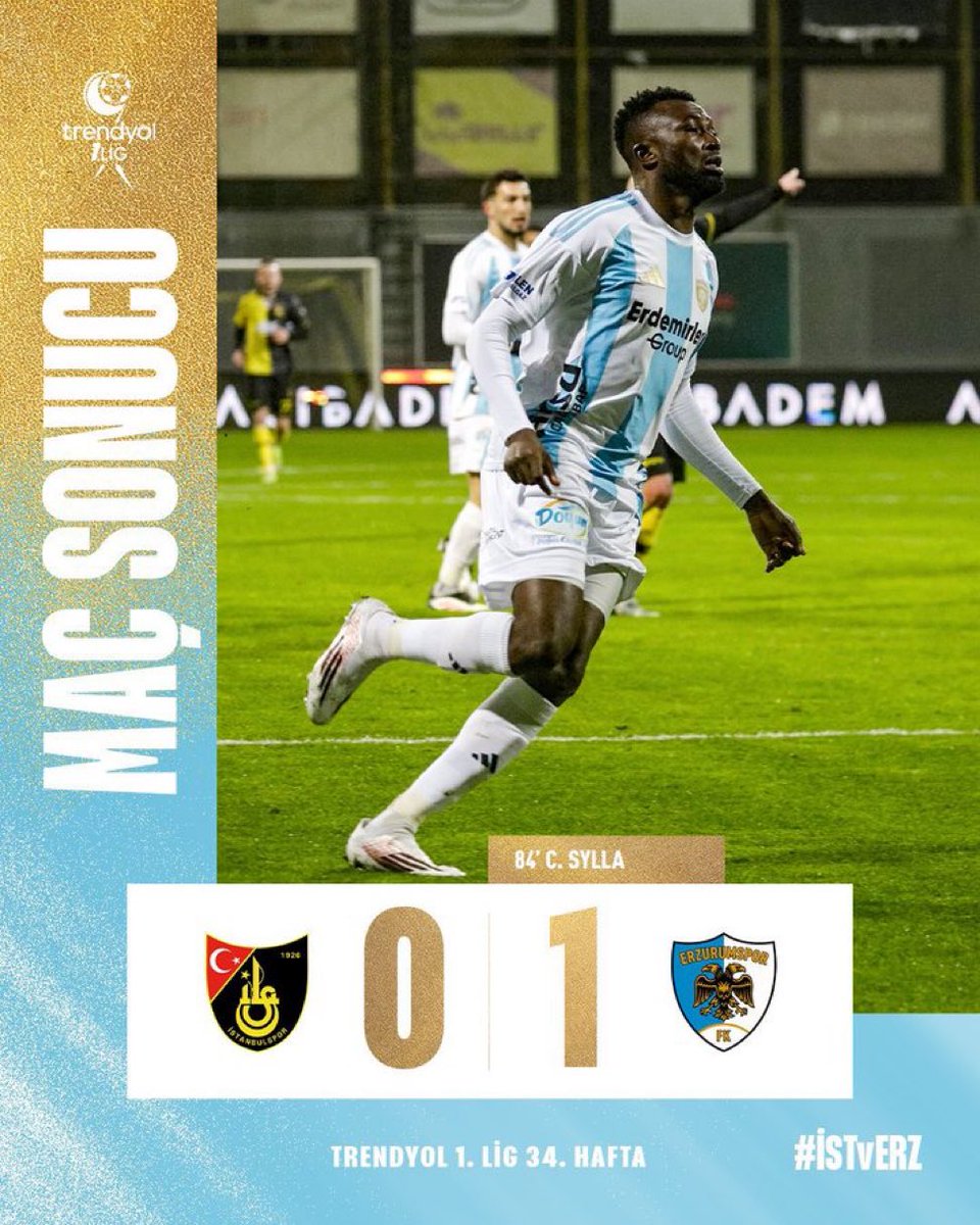 Erzurumspor deplasmanda İstanbulspor’u 1-0 yenerek şampiyonluğa bir adım daha yaklaştı.

Tebrikler dadaşlar! Başarılarınızla gurur duyuyoruz.