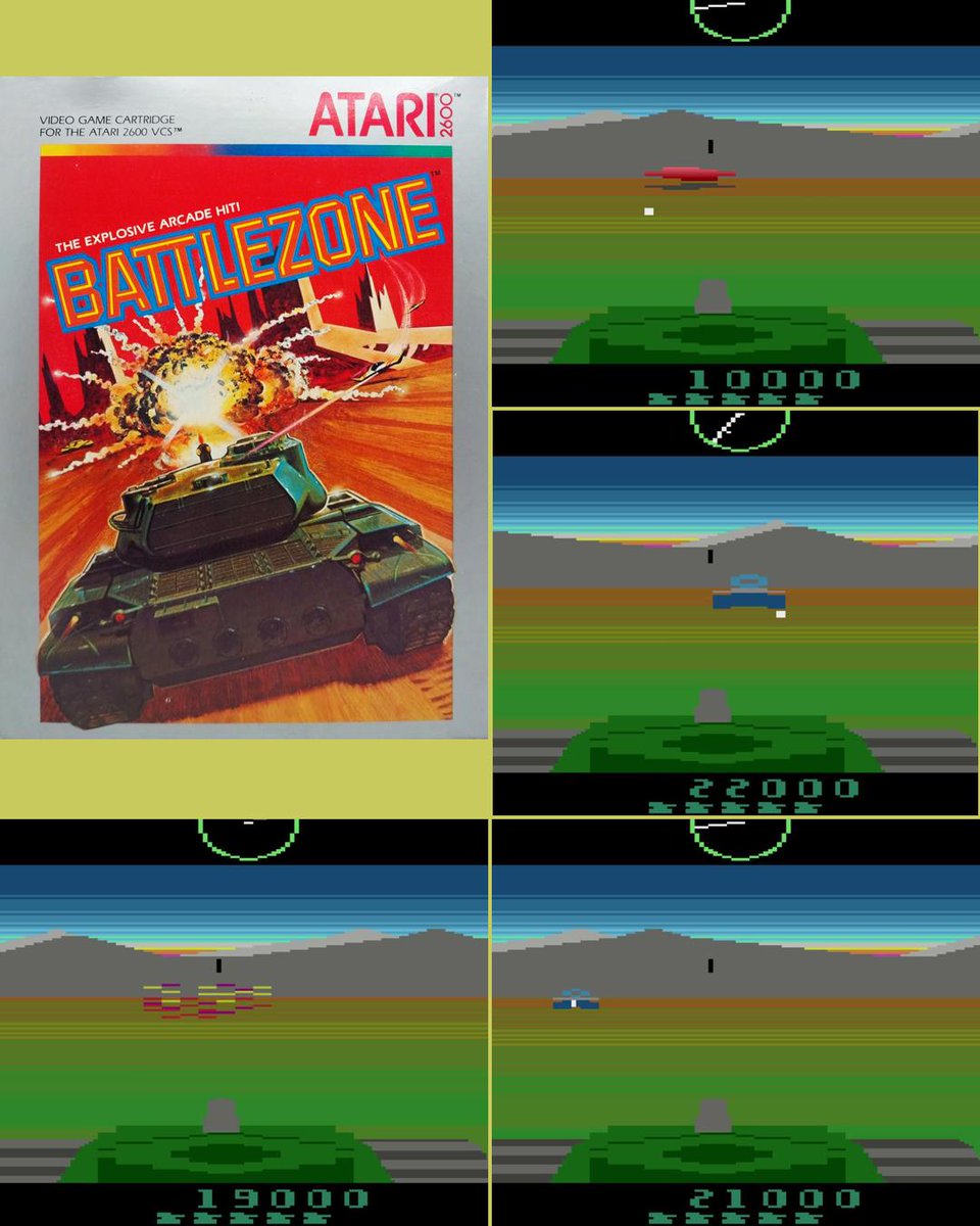 TheRetroSlayer's tweet image. Battlezone - Atari 2600 (1983)
That radar screen was everything. Remember the tension? 👾

#Battlezone #80sGames #ClassicGaming