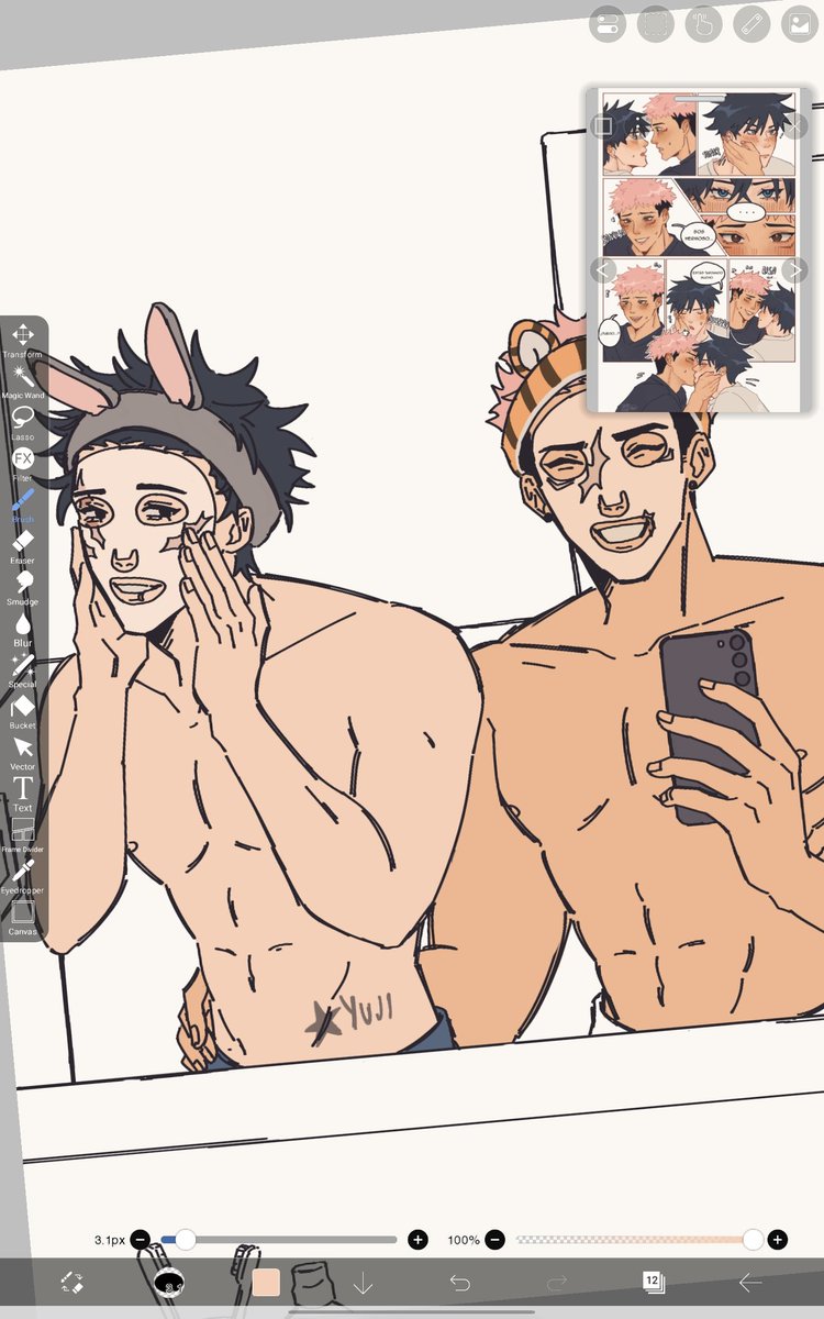 satorufacha's tweet image. I'm... i'm kind of struggling here... what is wrong with his arm bro

#rkgk #itafushi