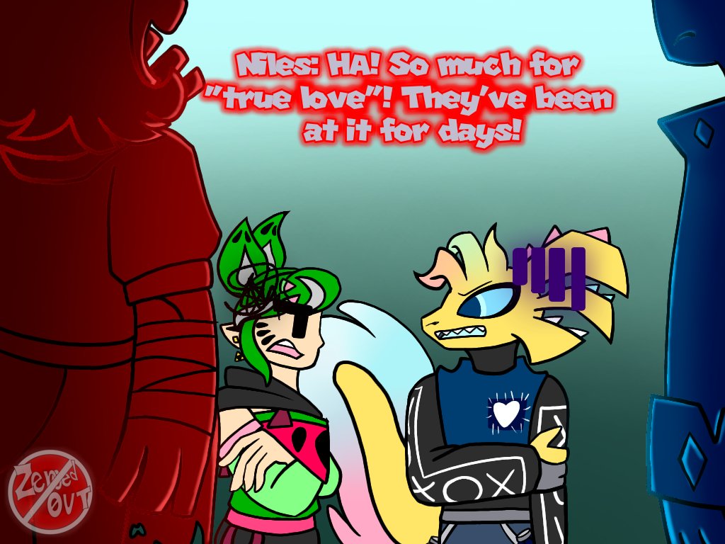 WishingStar102's tweet photo. Little character interaction bit 1/2
#ZeroedOut https://t.co/UWICbQjM0a
