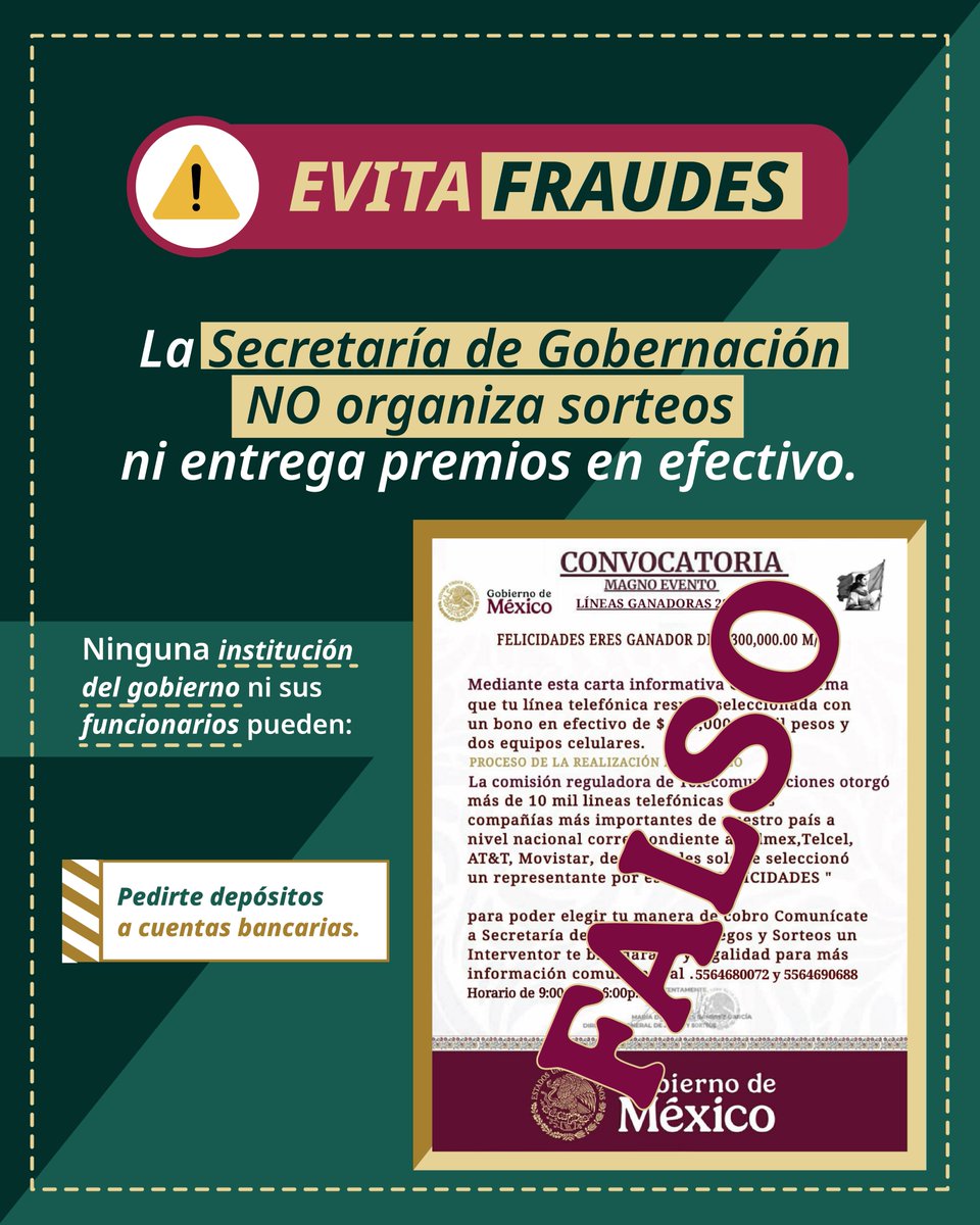 Gobernación tweet media