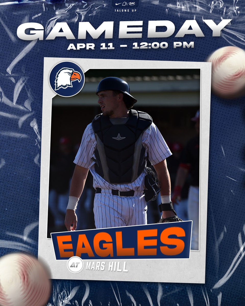 CN_Eagles's tweet photo. Let's finish the weekend strong @CNBaseball 

🦅🆚🦁
🕛12:00 pm
📍Mars Hill, N.C.
📺https://t.co/PNb1NbH3vq @FloCollegeBSB
📱https://t.co/gipZ7wpfmW
📈https://t.co/hiIvfnQHY5 https://t.co/9U8bTLKDiB