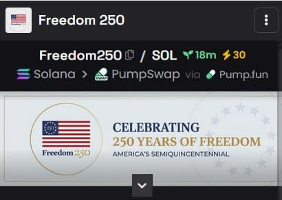 DEX update complete. 30x and climbing. This is just the beginning.✅

Every trend, every chart, every listing, were showing up. The foundation is set, the momentum is real, and the mission is clear.

Built to last. Built to lead. 🇺🇸🦅

Ca: