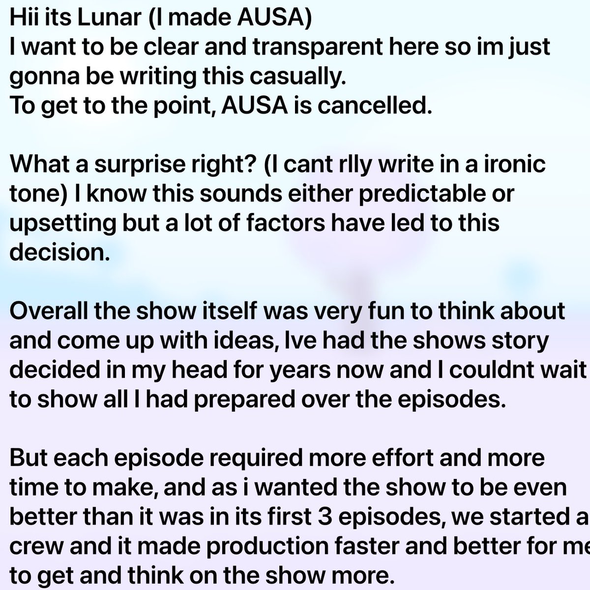 AUSALN's tweet photo. Important announcement

 (1/2) https://t.co/vJGc0z5F9i