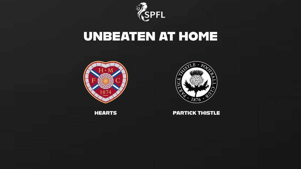 The_Thirty_'s tweet photo. Hearts and Partick Thistle are unbeaten at home in the league for almost a year.

They’re the only 2 SPFL sides with an unbeaten home league record in 2025/26, can they do it for a whole season? 👀 https://t.co/OZb4Es2YF4