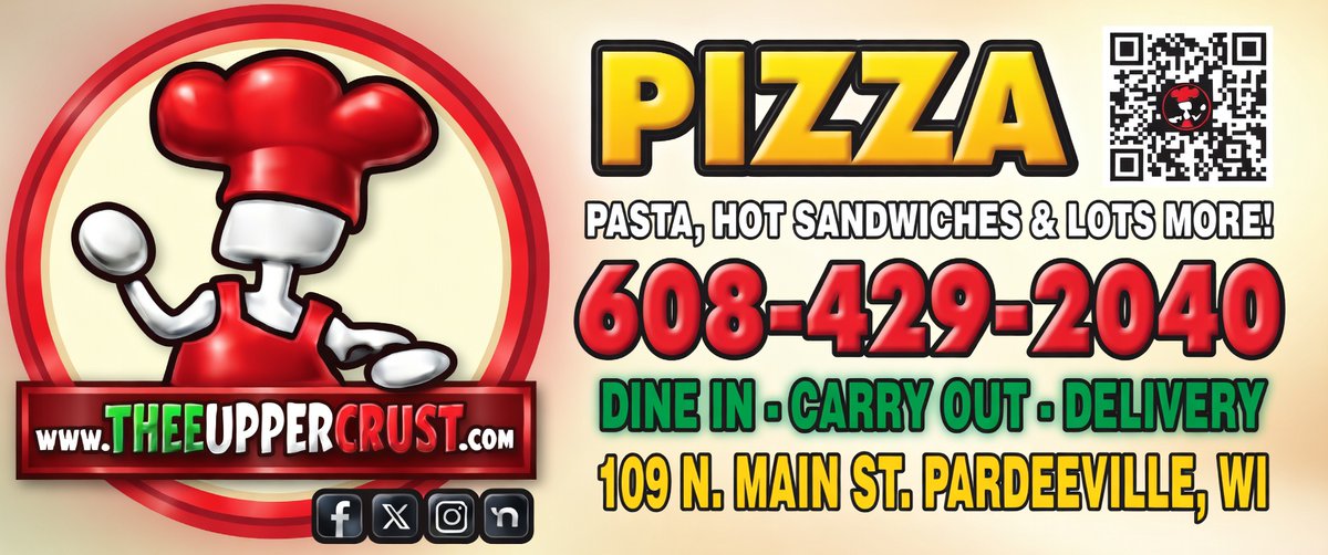 TheeUpperCrust's tweet image. theeuppercrust.com
#pardeeville #pardeevillepizza #chicagostylepizza