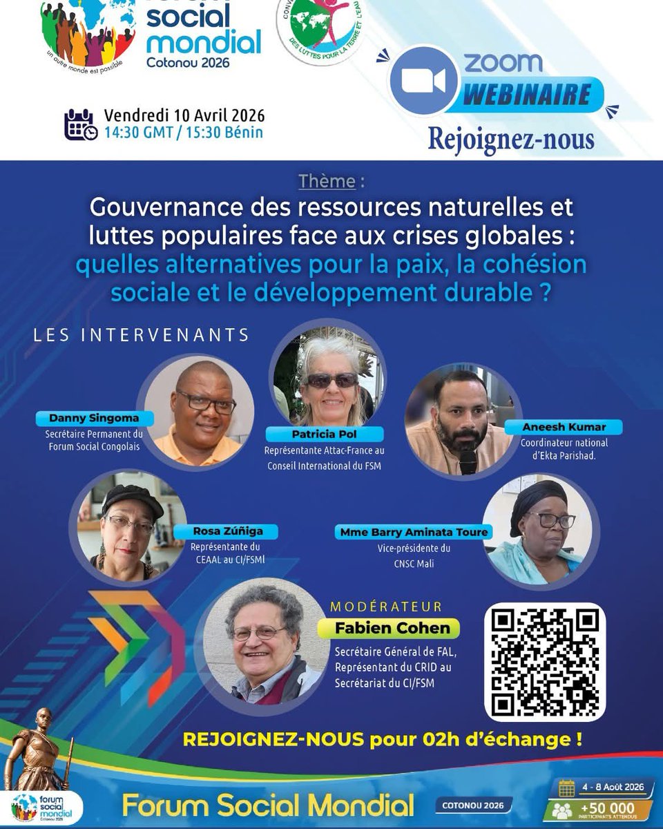 Forum Social Mondial Cotonou 2026 tweet media
