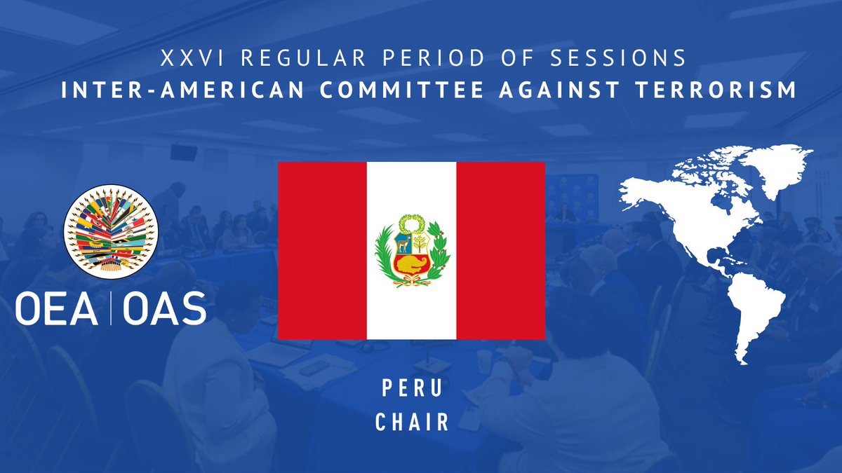 OEA_CICTE's tweet photo. Peru assumes the Chair of #CICTE for the 2026–2027 period https://t.co/l9WDd8Xo3X