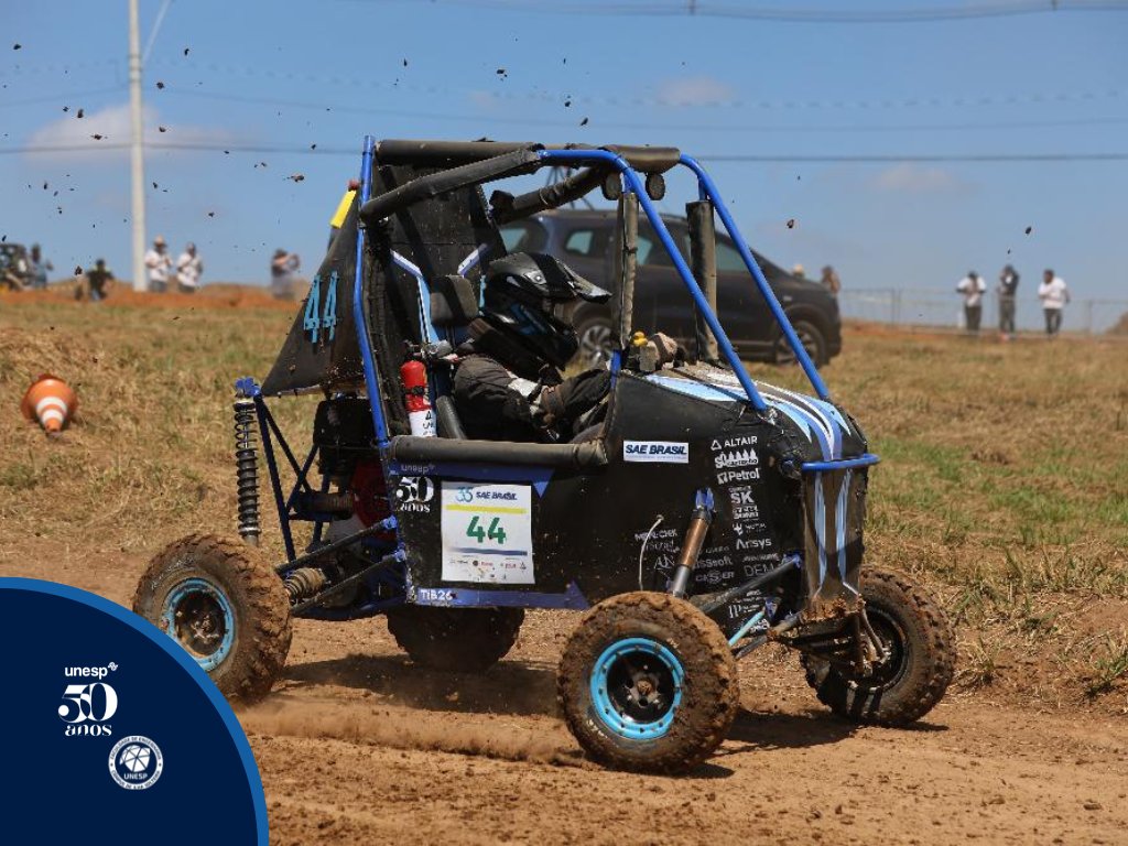 🏎️🇧🇷 A equipe Tec Ilha Baja brilhou na etapa nacional: 📈 44º ➡️ 21º na classificação geral 🏁 10º lugar no #Enduro (após largar em 38º!) 🏆 Melhor equipe da <a href="/Unesp_Oficial/">UNESP</a> na competição
O protótipo TIB26 honra os 25 anos da equipe e 50 da Unesp. Parabéns, Feis! #BajaSAE #Unesp