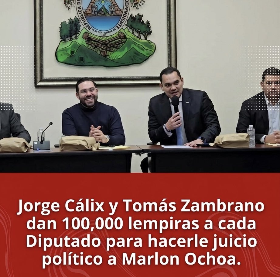 eljarin's tweet photo. Vaya vaya, @JorgeCalix pudo conseguir 40 votos (sobornando con millones) para el juicio político, pero no pudo conseguir ni un voto para ser diputado. https://t.co/aFCETHIp6R