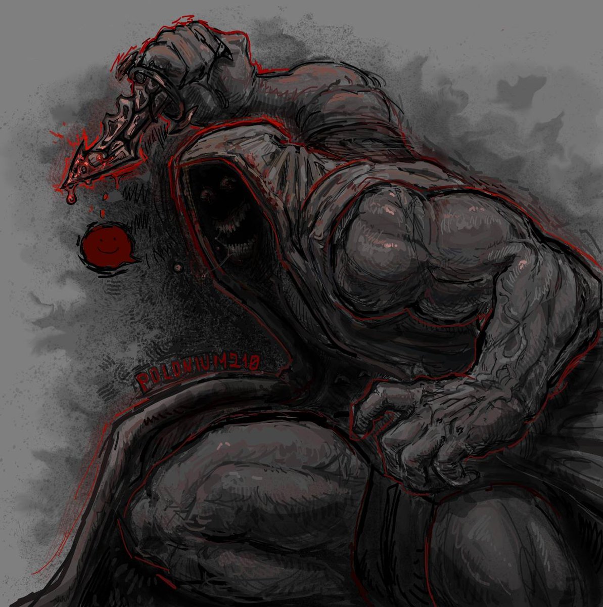 зачем ему кинжал?
старый арт