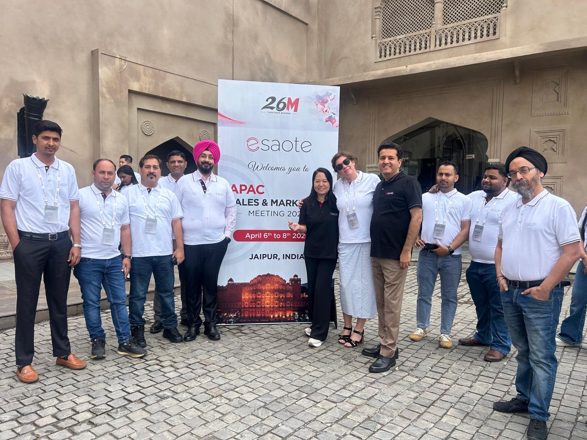 Globalmed2002's tweet photo. Proud to represent Global Medicare Systems at the Esaote APAC Sales &amp; Marketing Meeting 2026, Jaipur 🇮🇳

Strengthening partnerships, aligning with global innovation, and bringing patient-centric imaging solutions to India.

#Esaote #APAC #MedTech #HealthcareIndia https://t.co/5nRHh1lypR
