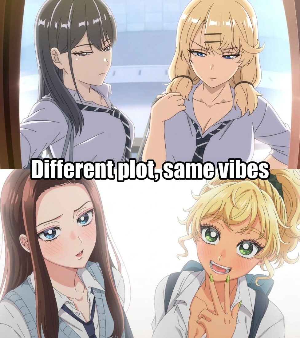 AnimexSociety's tweet photo. Different Plot, Same Vibes https://t.co/fYPE8yLJaK