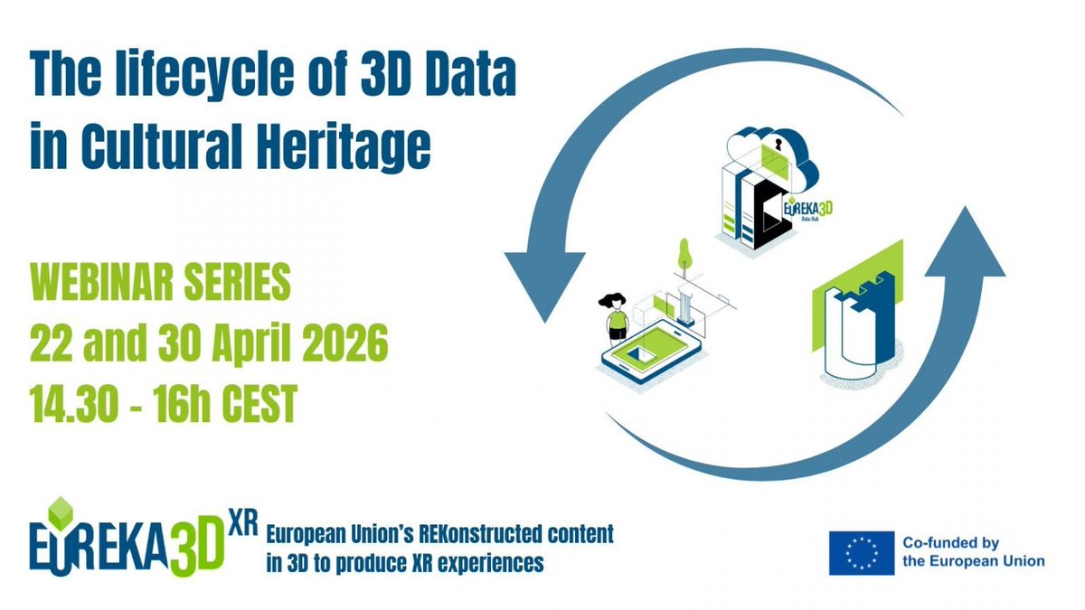 UNESCO_DCH_ERA's tweet image. How do we ensure the #sustainability and #usability of #3D data in #CulturalHheritage?

Join our webinar on “The Lifecycle of 3D Datasets in Cultural Heritage” to explore best practices, challenges, and innovative approaches across the full data lifecycle.

✍️ Register now and