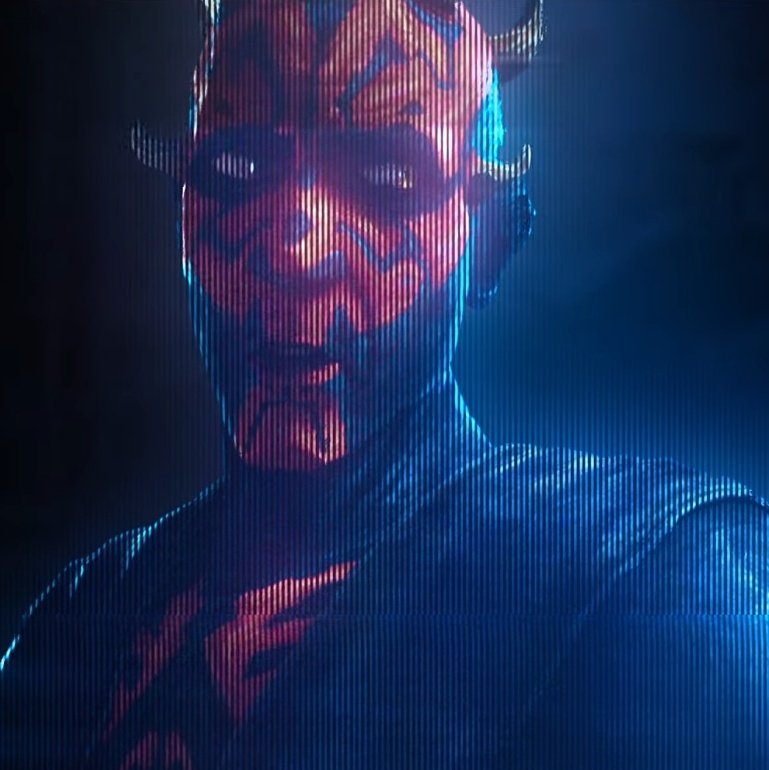 crossmaera's tweet photo. hologram maul you are so dear to me https://t.co/0Z5508bU7Y