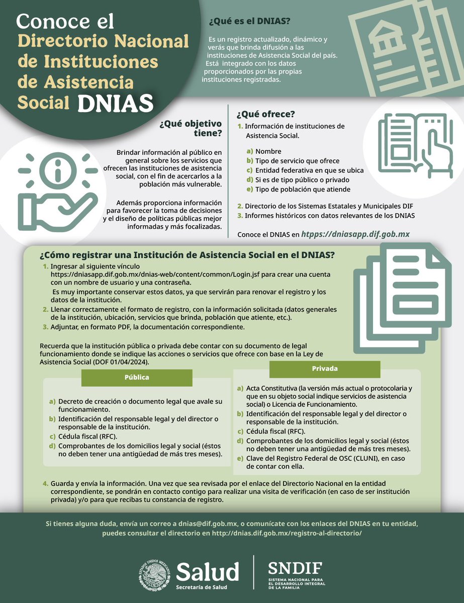 DIF_NMX's tweet photo. En este sitio encontrarás información sobre instituciones de atención a población vulnerable.

Conoce el Directorio Nacional de Instituciones de Asistencia Social
#DNIAS que detalla ubicaciones y servicios.

Consúltalo: https://t.co/T9ljlo6wr2

¡Estamos para apoyarte! 🫂 https://t.co/voeUdG5sx8