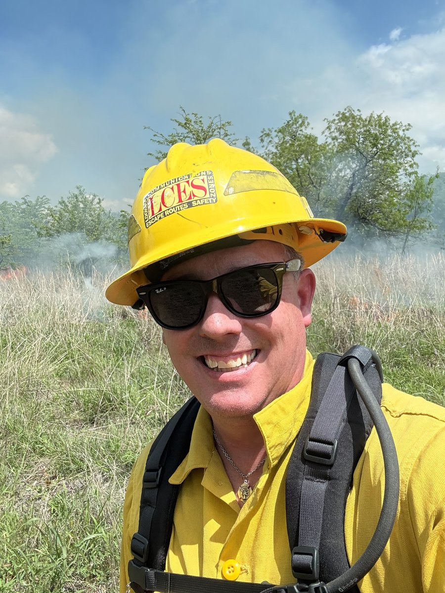 Doing a little prescribed burn work.