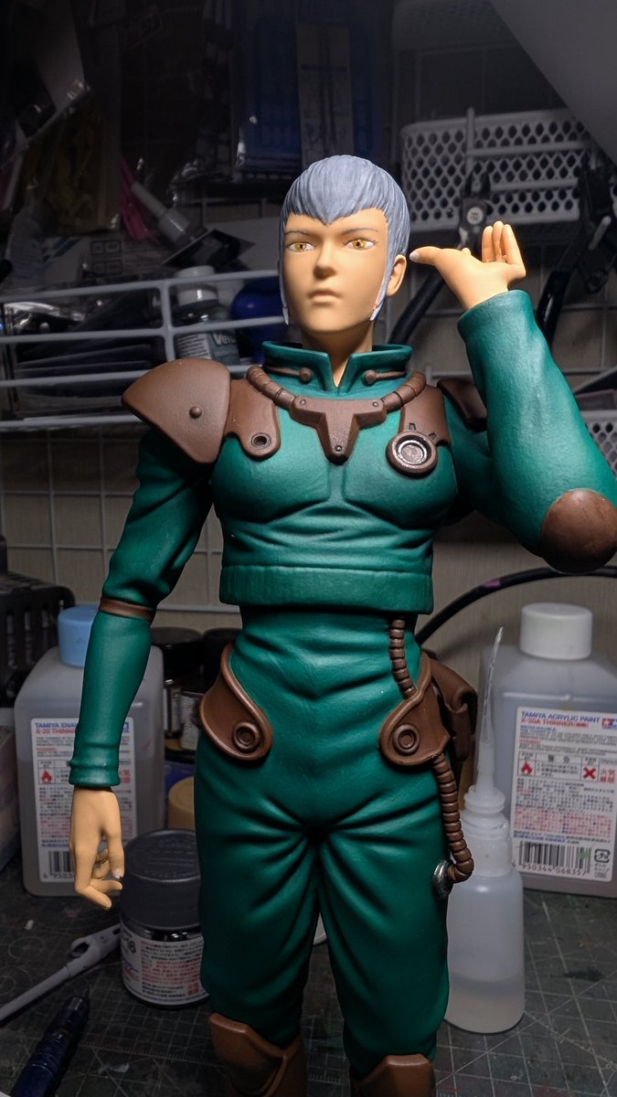 ＃装甲騎兵ボトムズ
＃フィギュア
テイタニアのフィギュア
顔、手などの塗装して組み立てました。男性？のような感じでよく見ると女性な感じ。ネクスタントと言う設定など雰囲気が出ているキットだと思います☺️