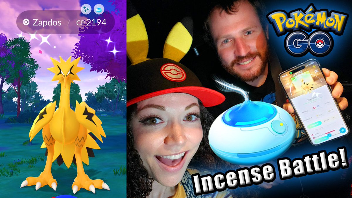 PkmnMasterHolly's tweet image. 🏆HE WON THE GAME! NEW ADVENTURE INCENSE BATTLE IN POKÉMON GO! Shiny Galarian Zapdos caught in a PokeBall! #pokemongo #shinypokemon
👉New Youtube video: youtu.be/_XZKUEkn1dg