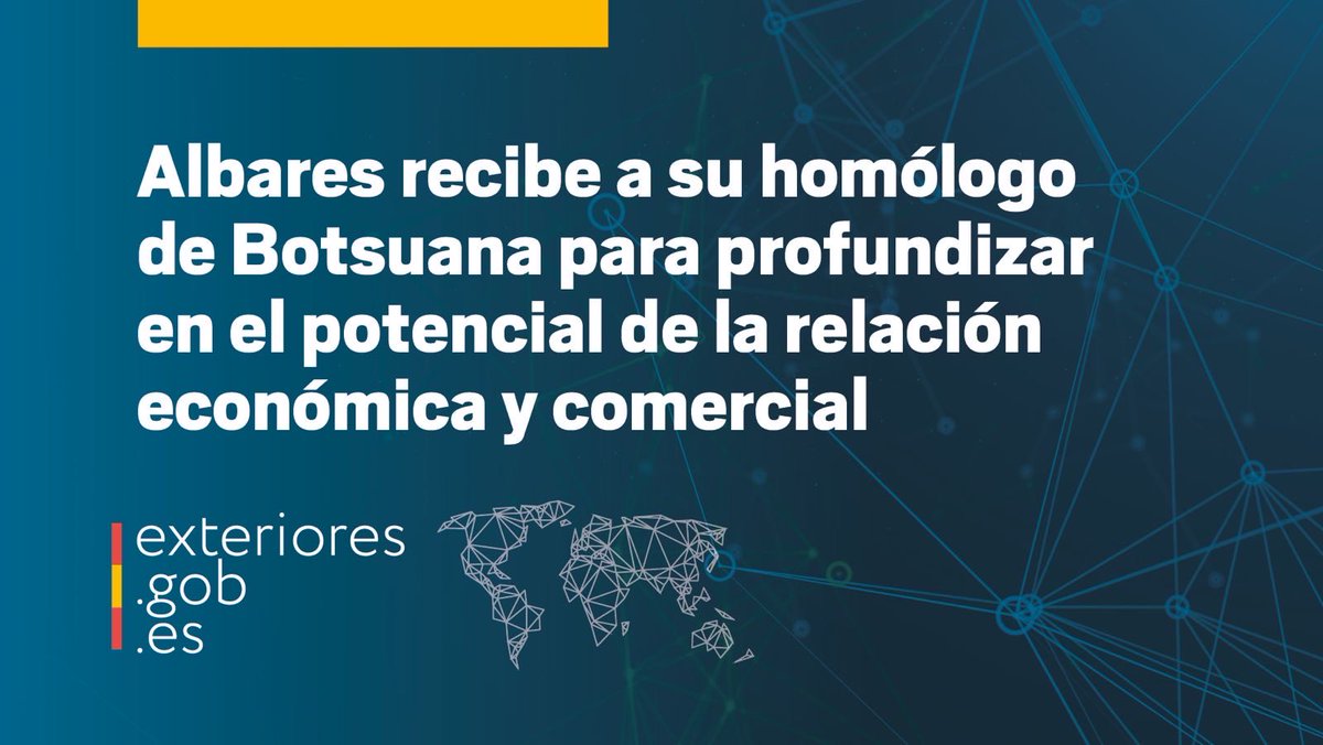 Ministerio de Asuntos Exteriores, UE y Cooperación tweet media