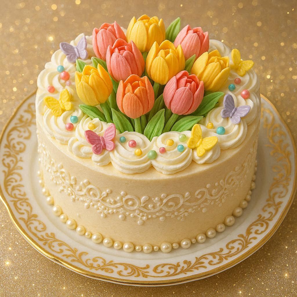 cosmos202509's tweet photo. チューリップと蝶々のケーキ🌷🦋
🌷#AItulip🦋#AIbutterfly
🎂#AIcake🍰#AIsweets🌸#spring https://t.co/vLB15NYSgZ