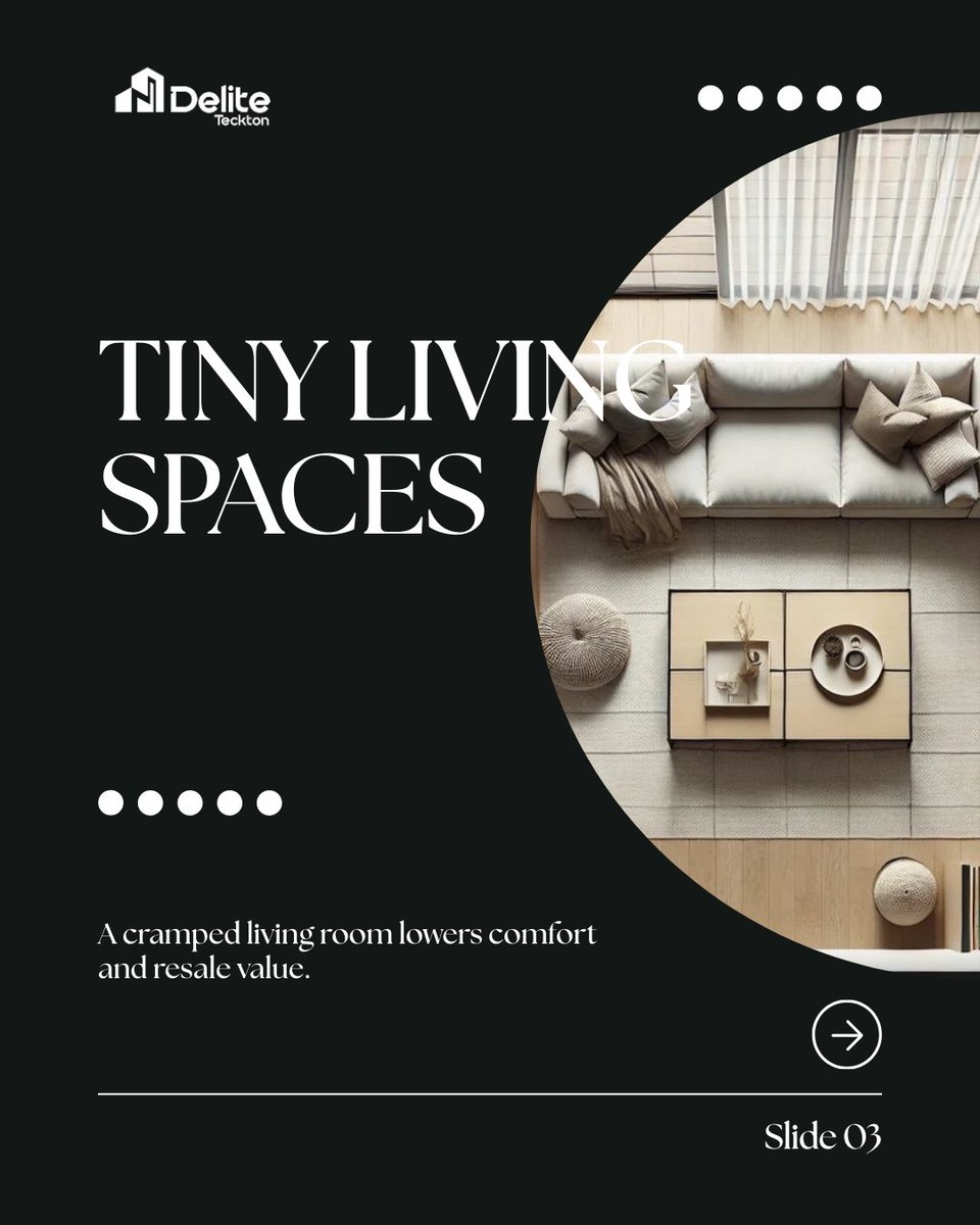 dteckton's tweet photo. Even a beautiful house can lose value if the layout is poorly designed.
Avoid these common layout mistakes to protect and increase your property’s worth.
Which of these mistakes have you seen in houses before? Comment below 👇
#DELITETECKTON #ArchitectureTips #SmartHomes https://t.co/t2ooVMwdMj