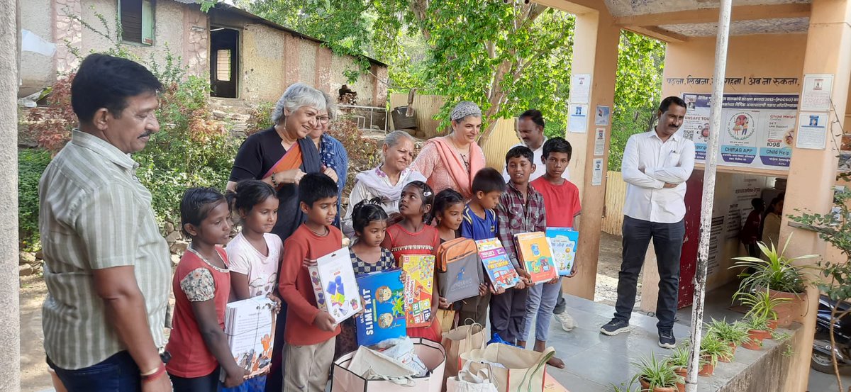 TSKN_Pune's tweet photo. *TSKN supported ashram shala in Satara district*

Books, games, toys, clothes, a nebuliser, some pots and pans, that were given to the RRC, were handed over to the Ashram shala in Satara yesterday 8 April 2026. At a program organised by Itti Skill School for Climate Change. https://t.co/dvL03tCUkS