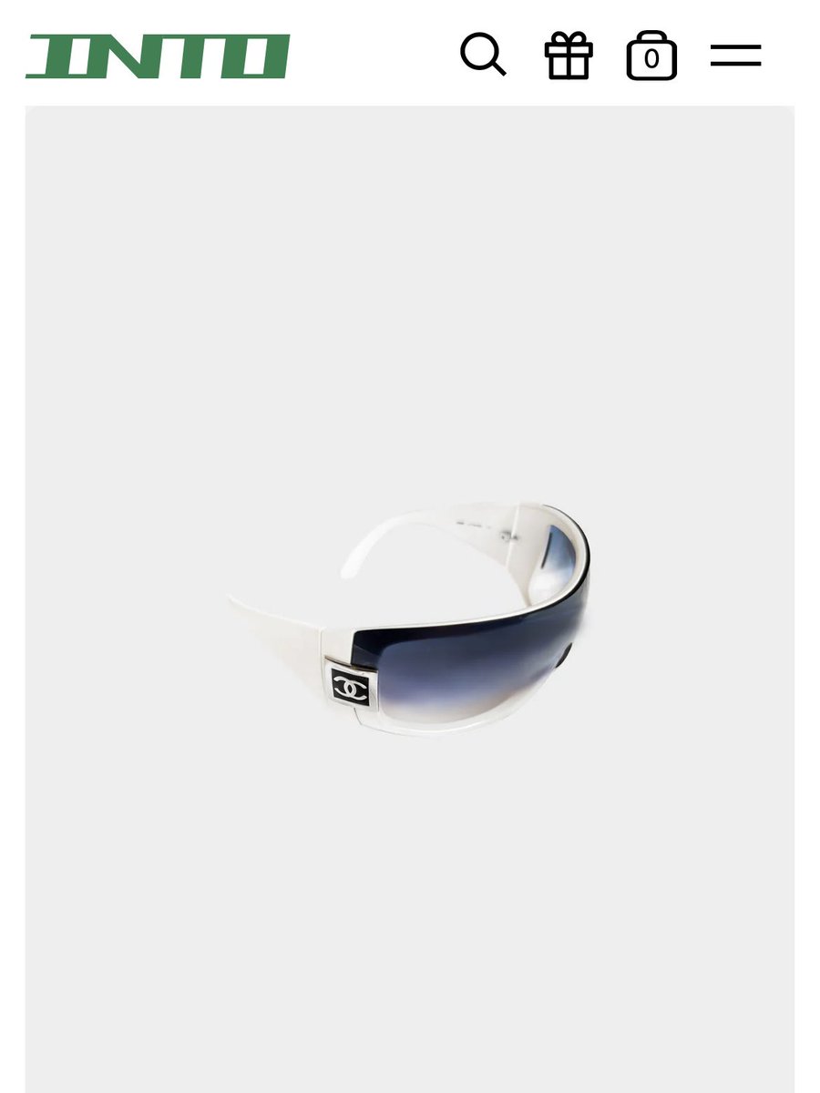 into_archive's tweet image. oversized Chanel sunglasses