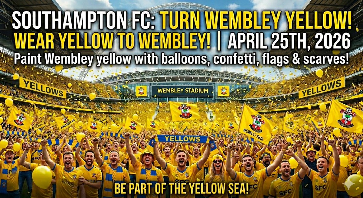 Share share share. YELLOWS! #SaintsFC